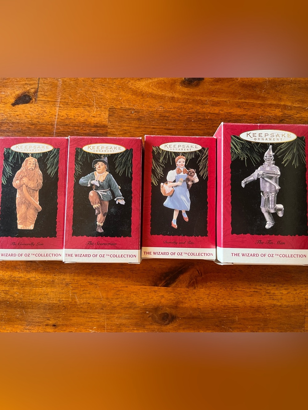 Vintage Hallmark Keepsake Ornament set of 4 Wizard of Oz 1994
